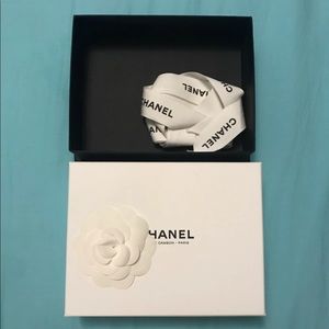 Chanel box with Camilla flower, and Ribbon